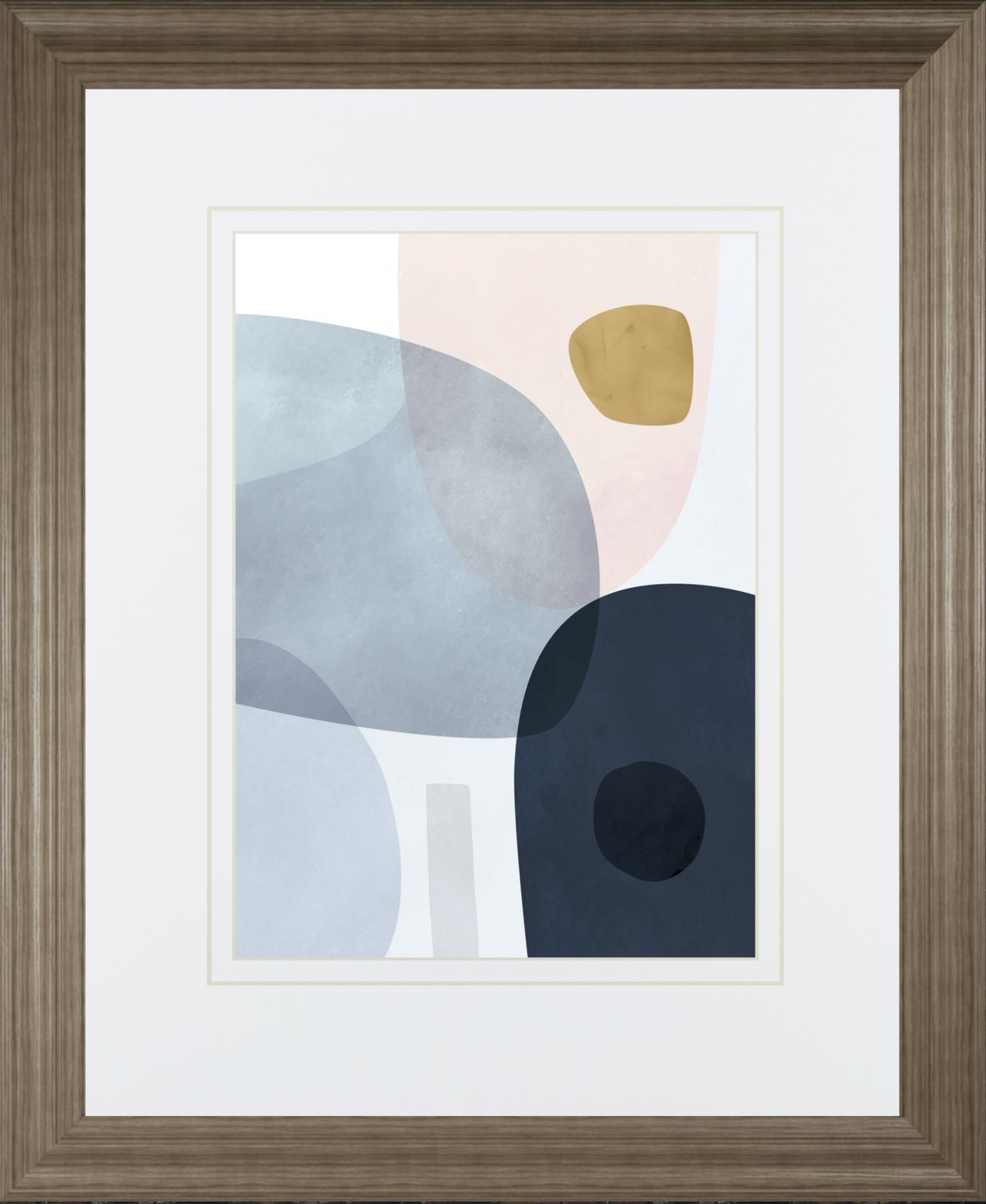 Gold Monde II By Victoria Borges 34x40 - Light Blue