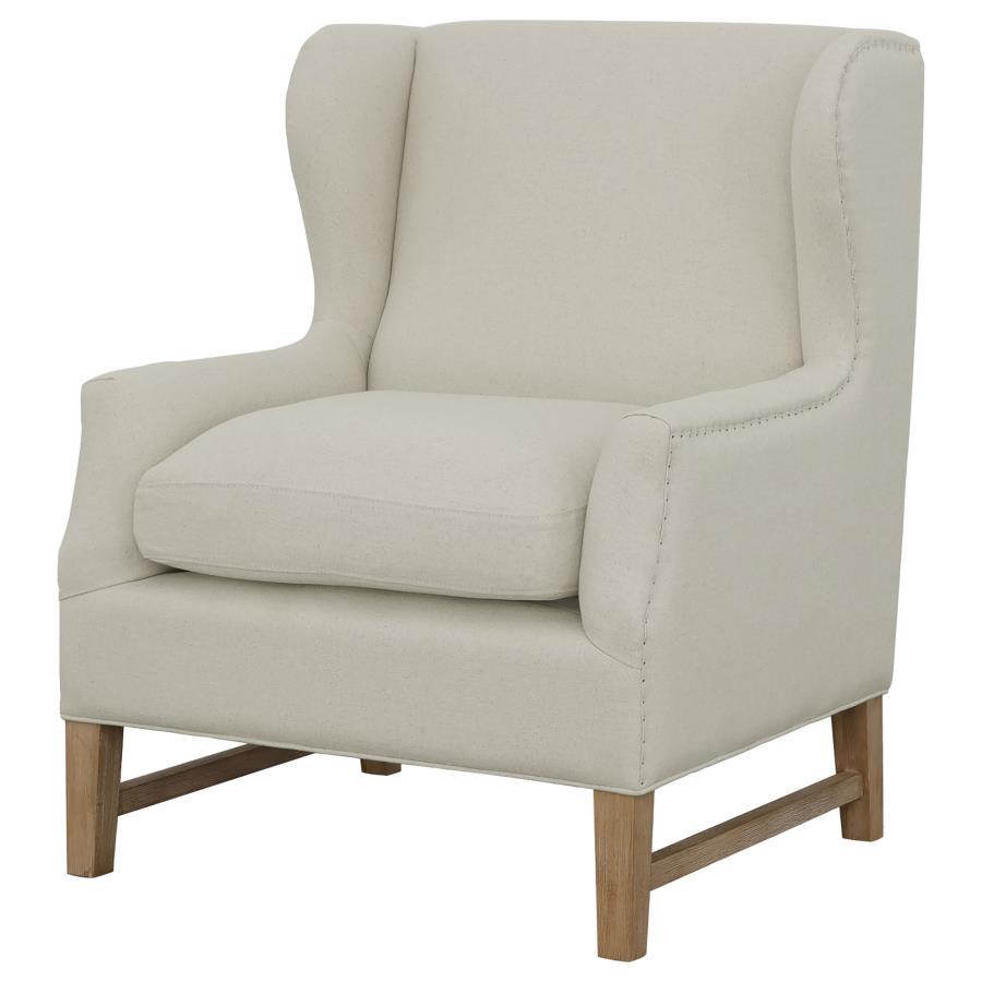 Fleur - Wing Back Accent Chair - White