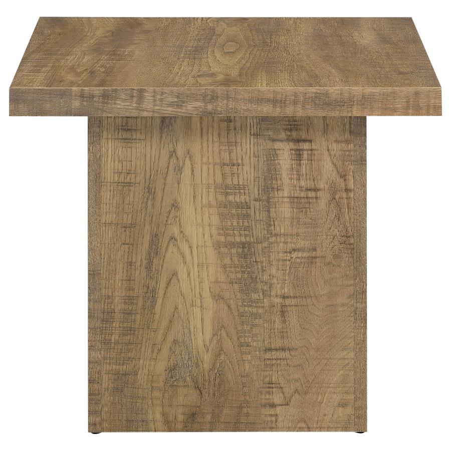 Square End Table - Dark Brown