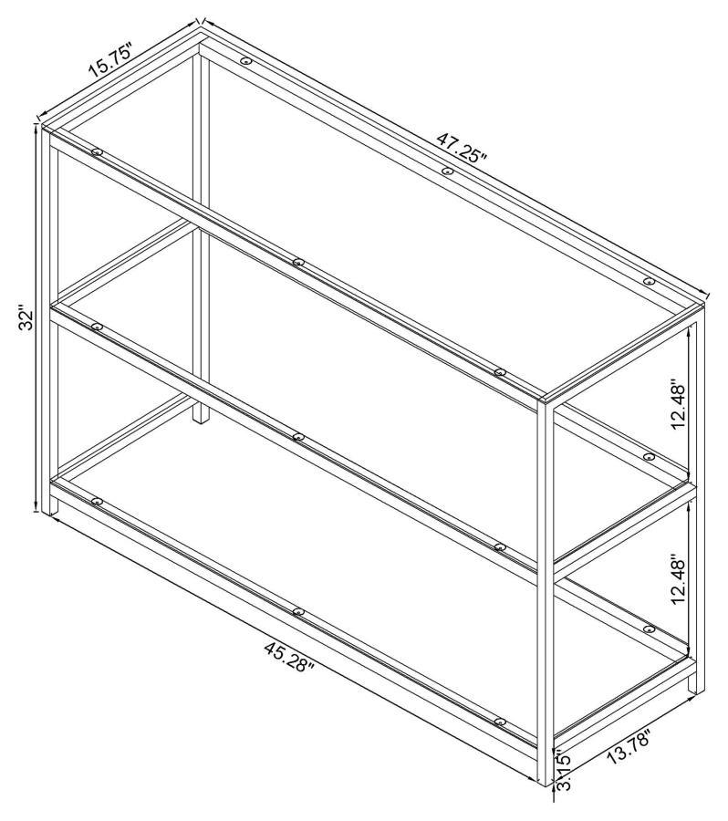 Trini - Sofa Table - Pearl Silver