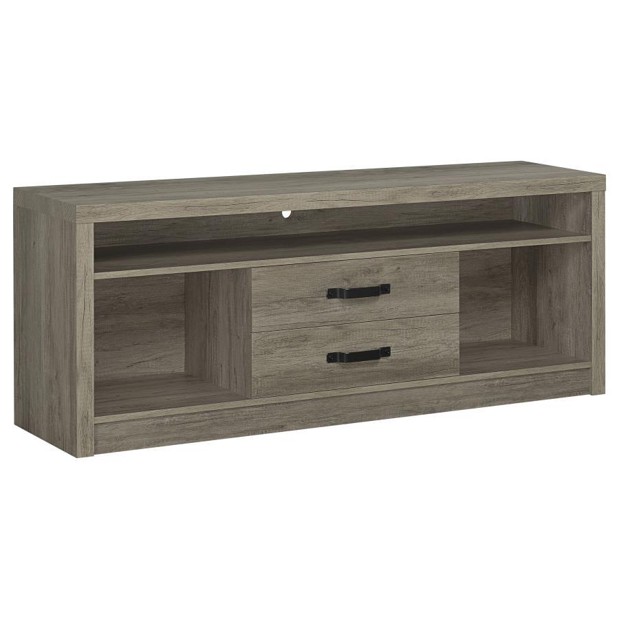 Burke - 2-Drawer TV Console - Pearl Silver