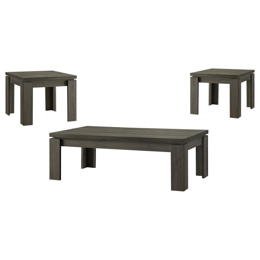 Cain - 3 Piece Occasional Table Set - Gray