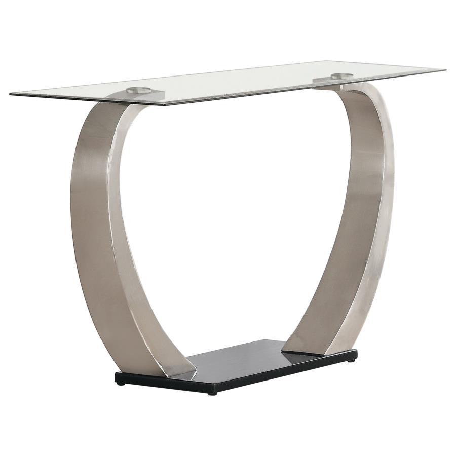 Pruitt - Rectangular Sofa Table - Pearl Silver