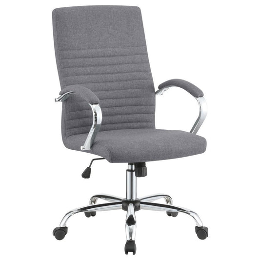 Abisko - Upholstered Office Chair With Casters - Gray