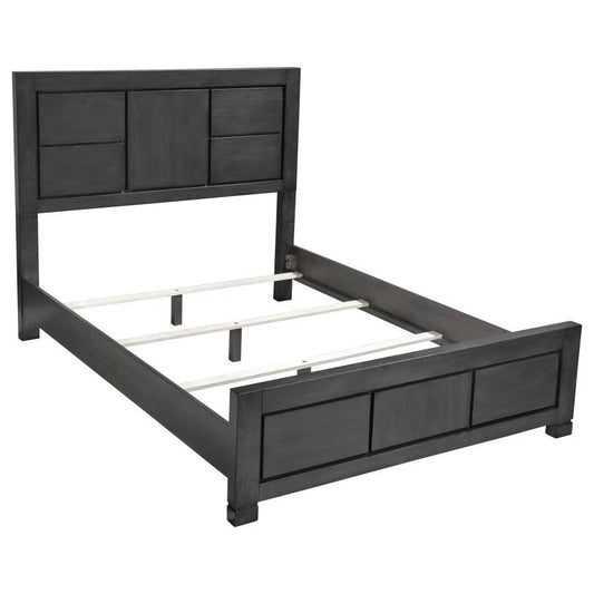 Lorenzo - Queen Bed - Dark Gray