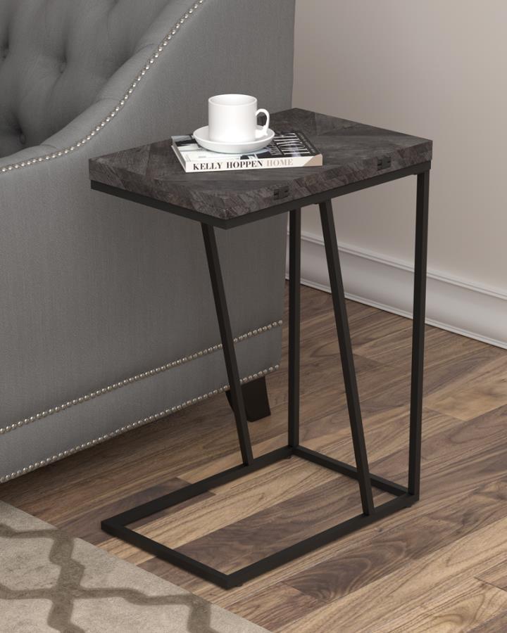 Coaster - Expandable Chevron Rectangular Accent Table