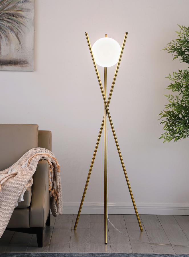 Floor Lamp Three Legs - Yellow