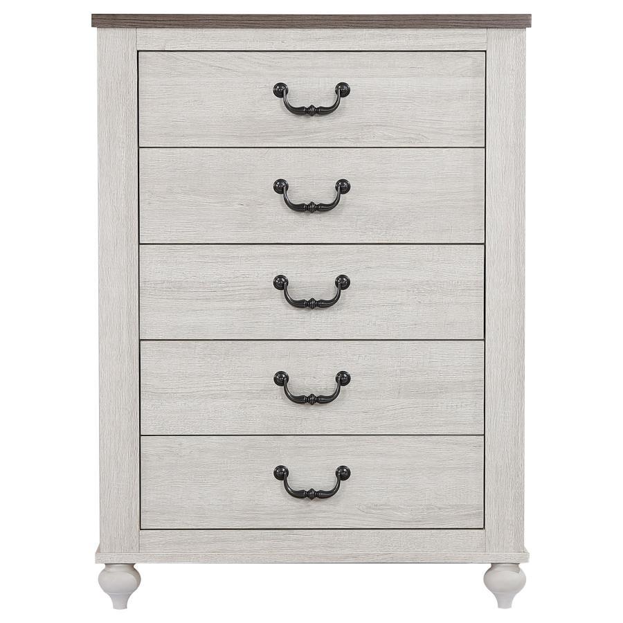 Stillwood - 5-Drawer Chest - White