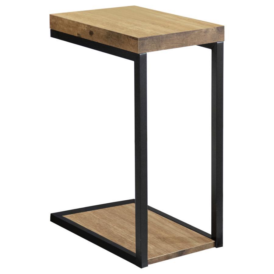 Beck - Accent Table With C-shape - Light Brown