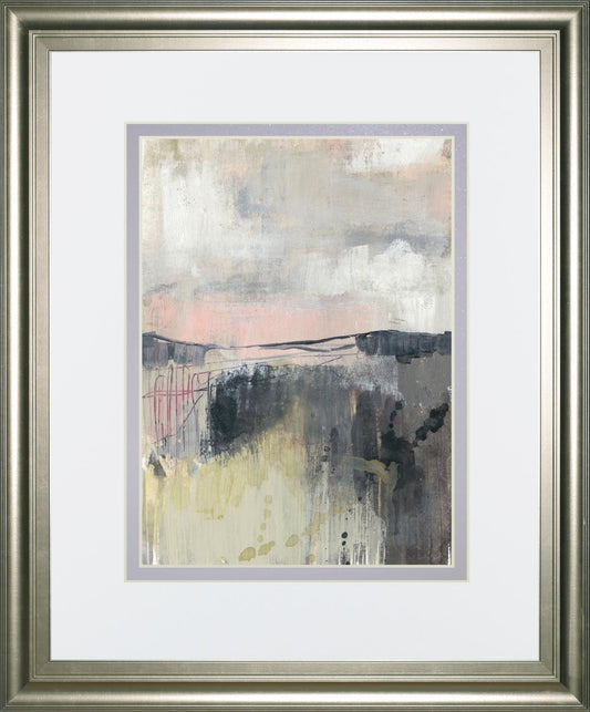 Blush Horizon I By Jennifer Goldberger 34x40 - Dark Gray