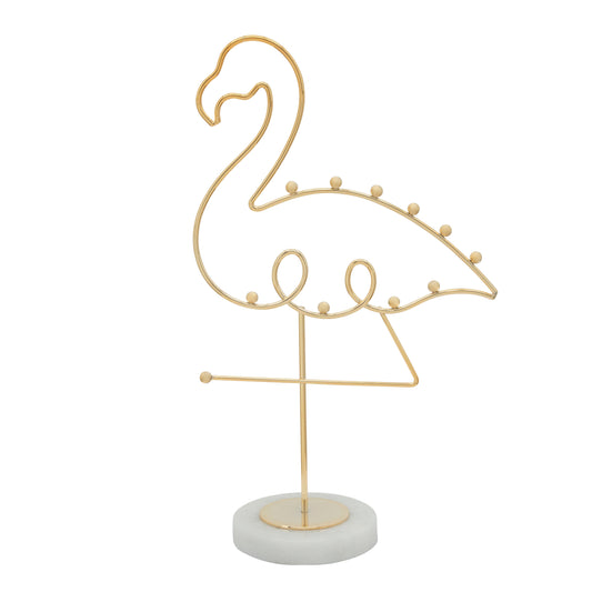 Metal Flamingo Rack 11" - Gold