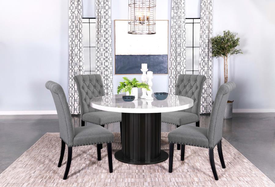 Sherry - Dining Table 5 Piece Set - Gray