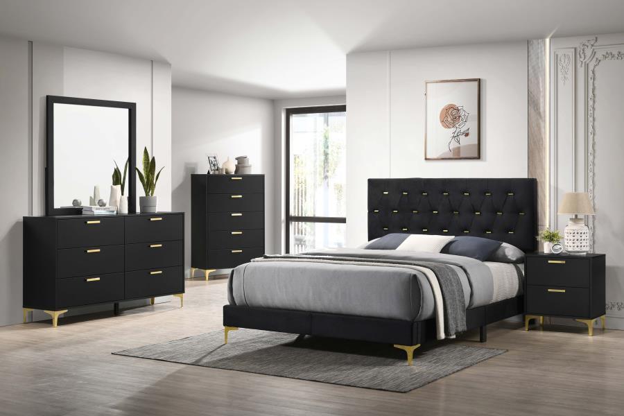 Kendall - Queen Bed 5 Piece Set - Black