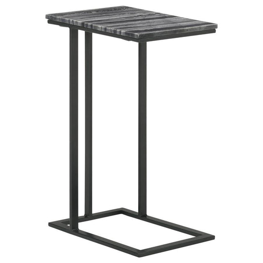 Vicente - C-shape Accent Table - Black