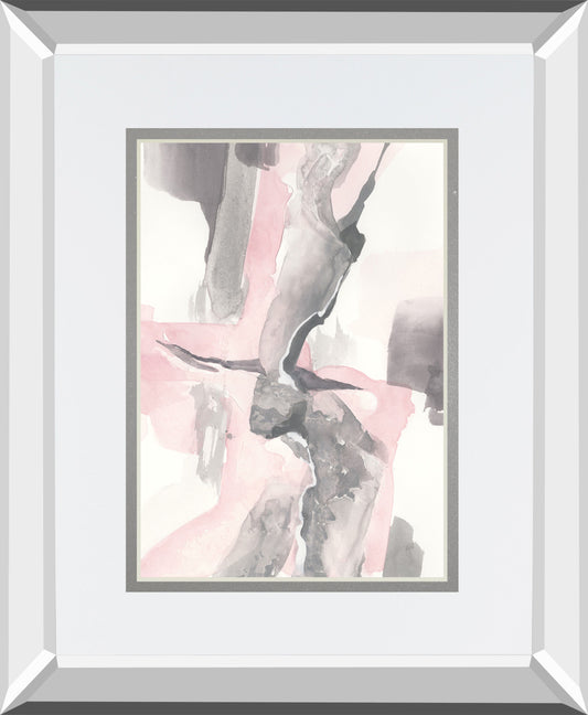 Blushing Grey I By Chris Paschke Mirrored Frame