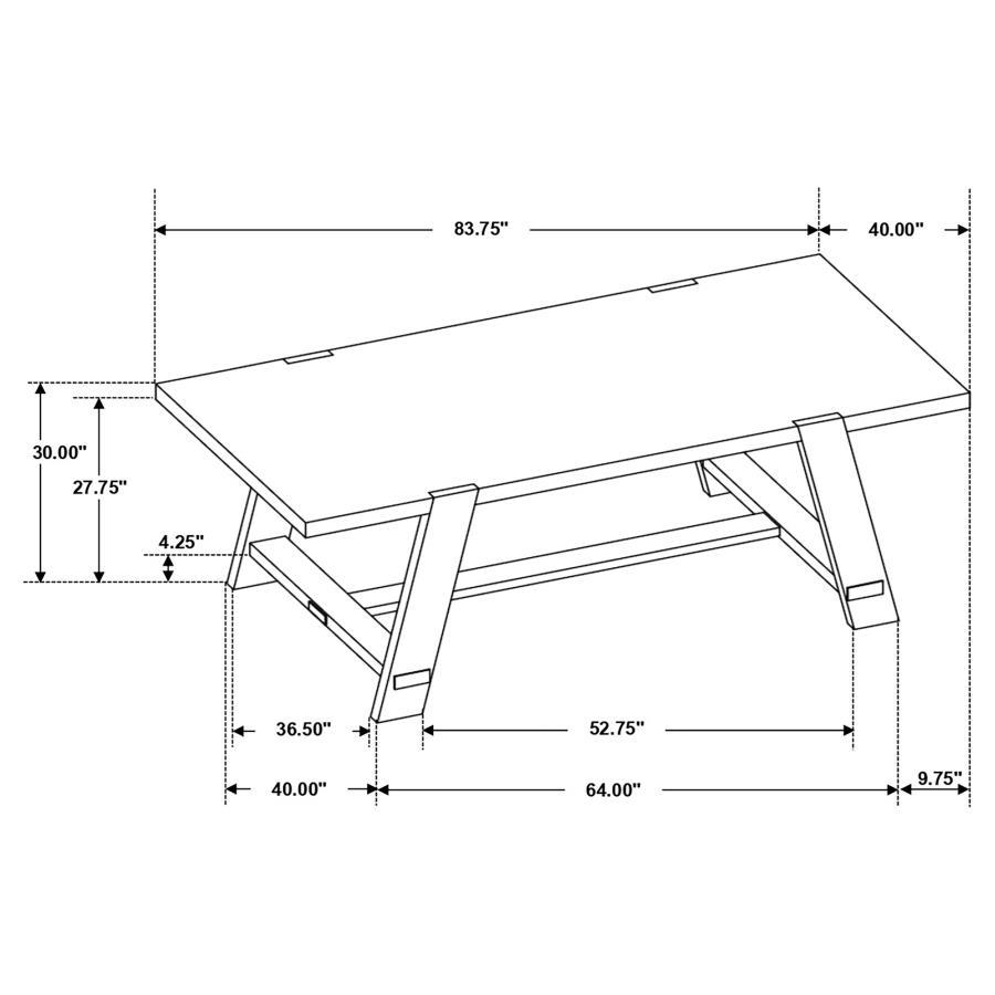 5 Piece Dining Table Set - Light Brown