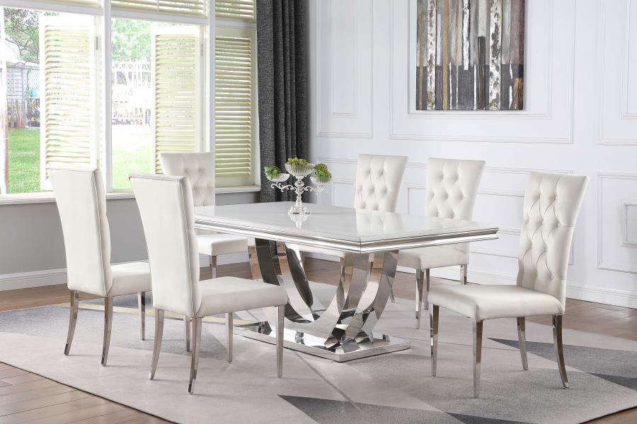 Kerwin - 7 Piece Dining Room Set - White