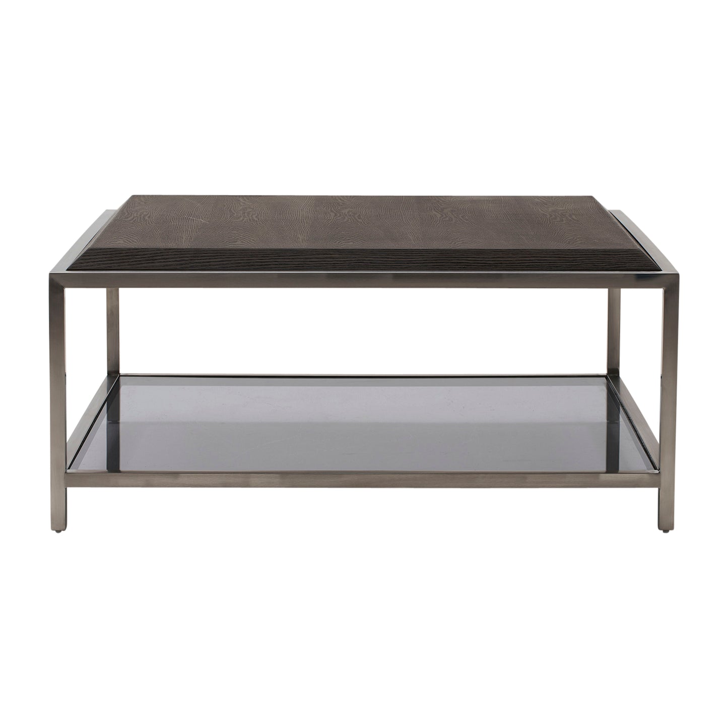 Wood / Stainless Steel Coffe Table - Brown