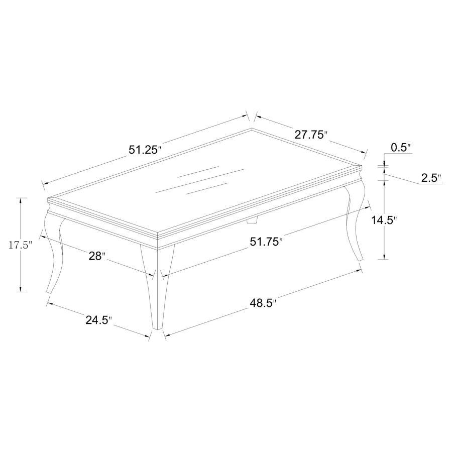 Luna - Coffee Table - White