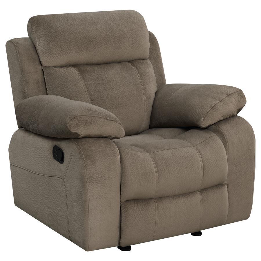 Myleene - Pillow Top Arm Glider Recliner - Light Brown