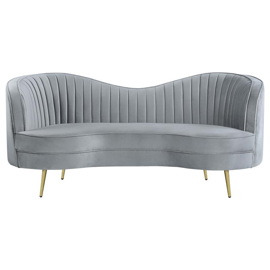 Sophia - Loveseat - Pearl Silver