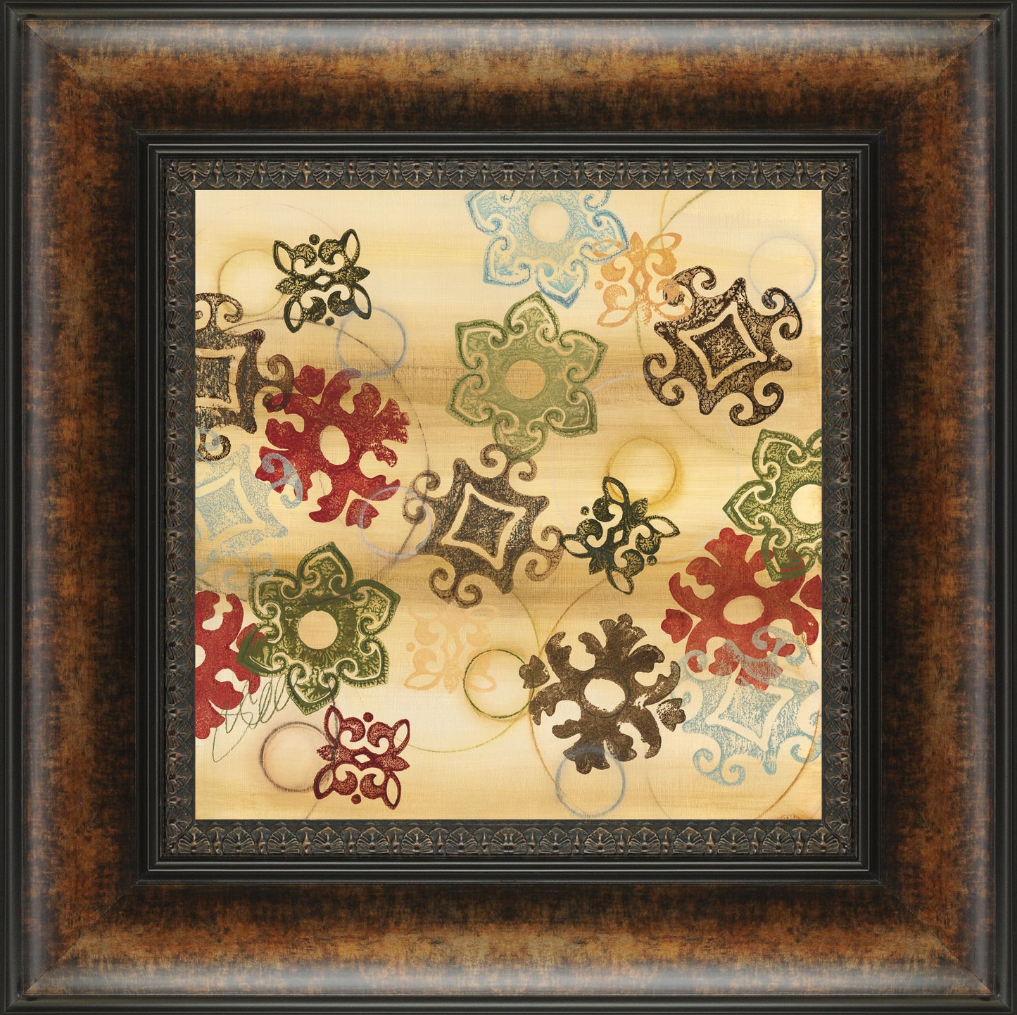 Cheerful Greeting Square I By Jeni Lee - Framed Print Wall Art