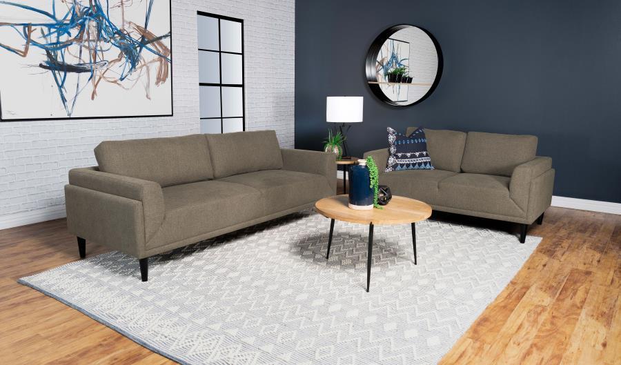 2 Piece Set (Sofa + Loveseat) - Dark Brown