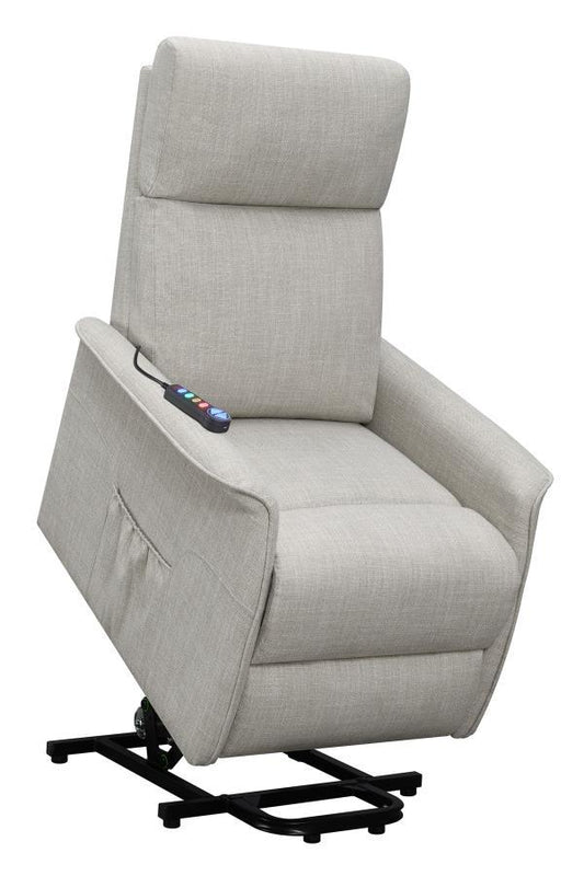 Herrera - Power Lift Recliner With Wired Remote - Beige