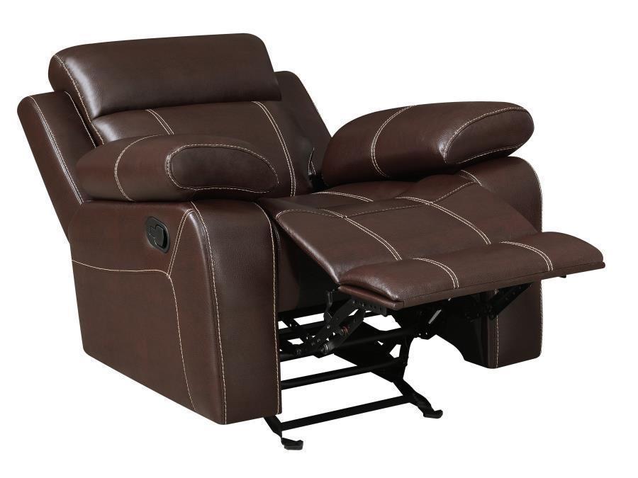 Myleene - Pillow Top Arm Glider Recliner - Brown