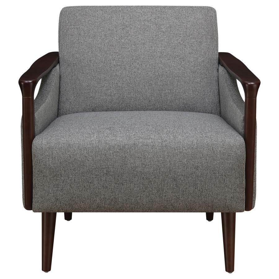 Justin - Upholstered Accent Chair - Gray