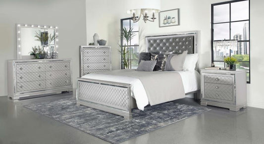 Eleanor - Eastern King Bed 5 Piece Set - White