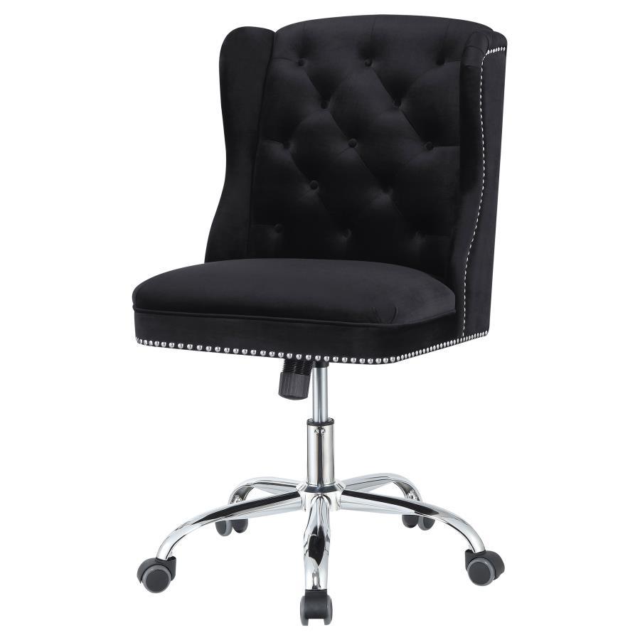 Julius - Upholstered Tufted Office Chair - Black