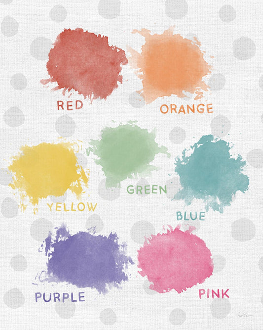 Framed - Watercolor Colors By Natalie Carpentieri