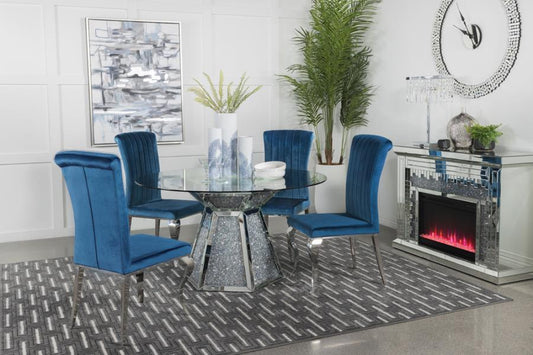 Quinn - 5 Piece Dining Room Set - Teal