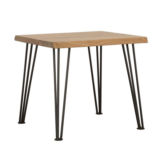 Zander - End Table With Hairpin - Leg - Light Brown