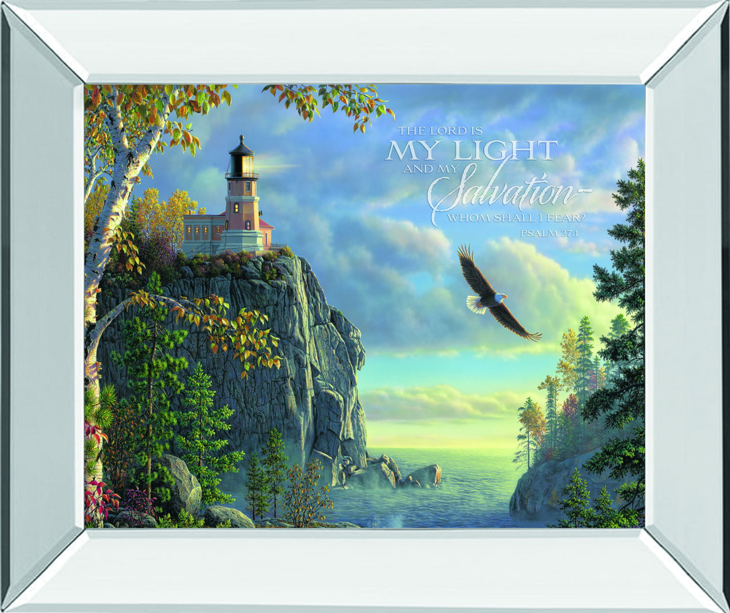 Guiding Light By Norlien Fine Art - Mirror Framed Print Wall Art