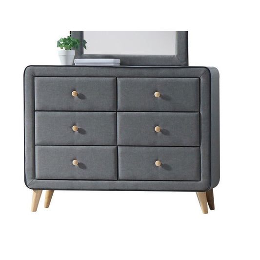 Valda - Dresser - Light Gray Fabric