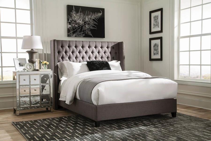 Bancroft - Demi-wing Upholstered Bed