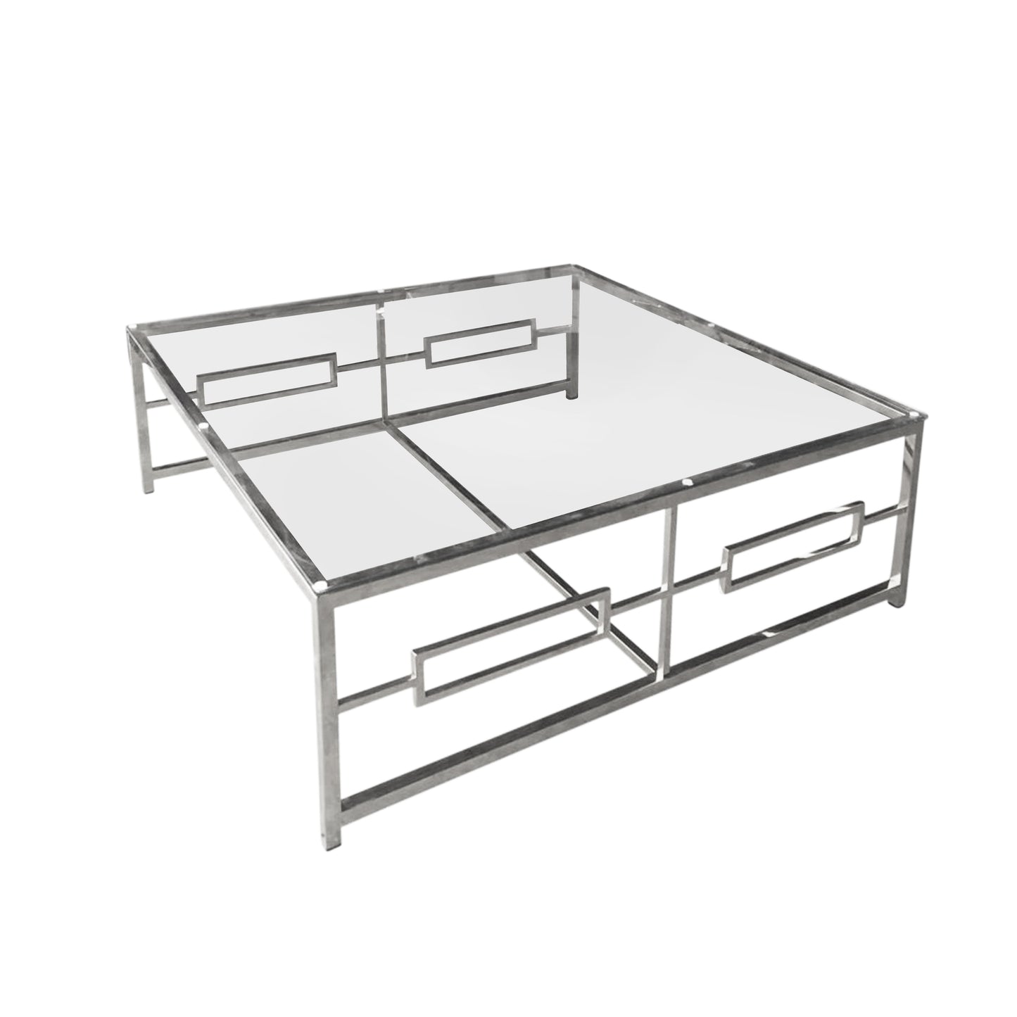 Stainless Cocktail Table - Silver