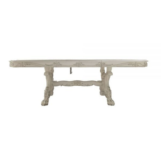 Dresden - Dining Table 136"L - Bone White Finish