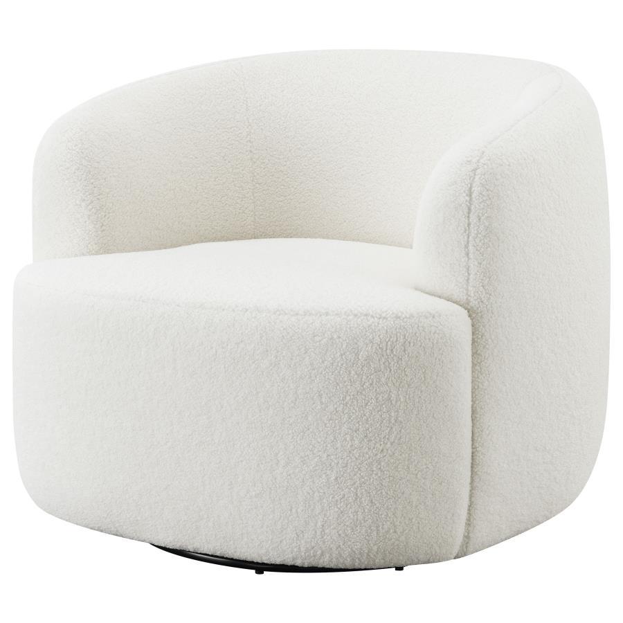 Hudson - Swivel Barrel Design Chair - White