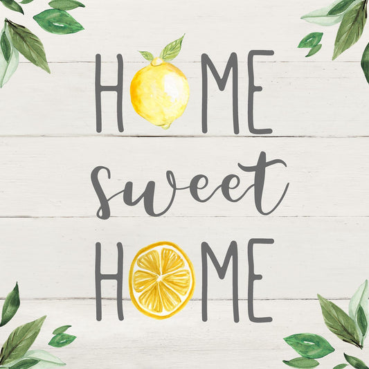 Framed - Home Sweet Lemon Home By Carol Robinson