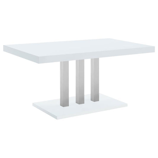 Brooklyn - Dining Table - Pearl Silver