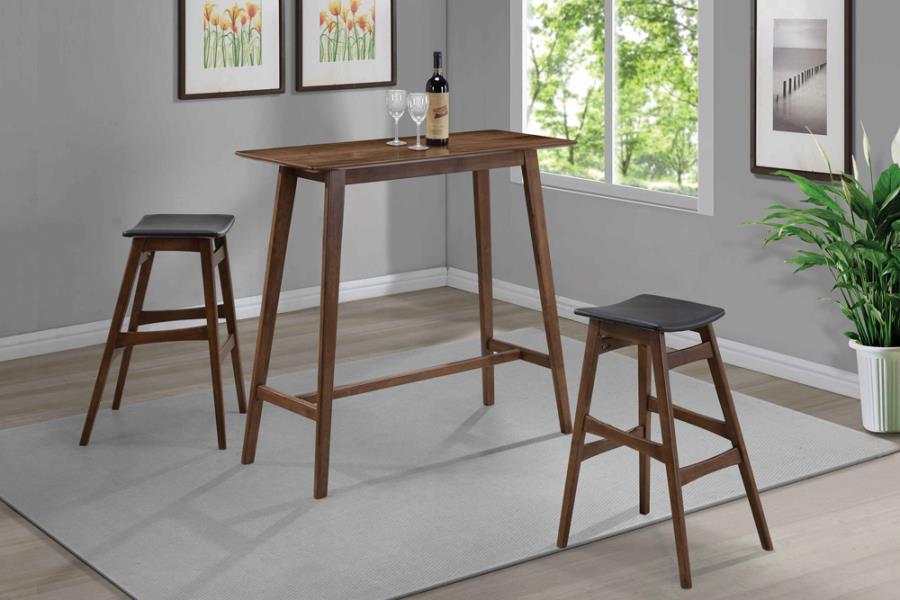 Finnick - Tapered Legs Bar Stool (Set of 2) - Dark Brown