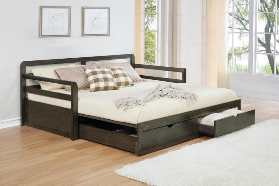 Sorrento - 2-Drawer Twin Day Bed - Brown