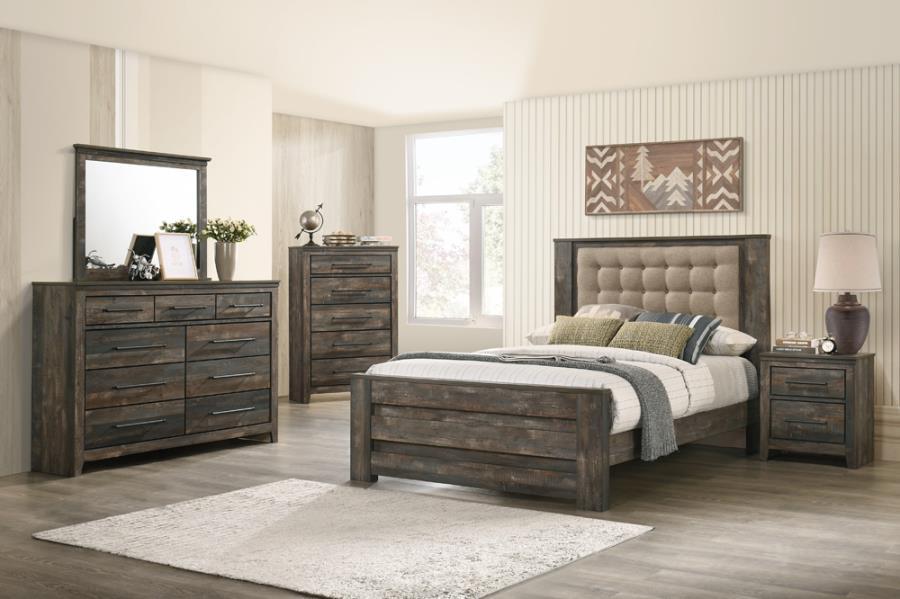 Ridgedale - 2-Drawer Nightstand - Weathered Dark Brown