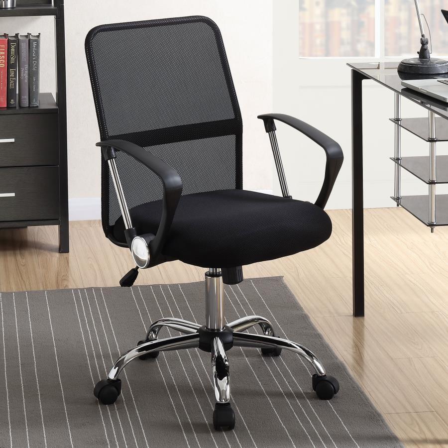 Gerta - Office Chair With Mesh Backrest - Black