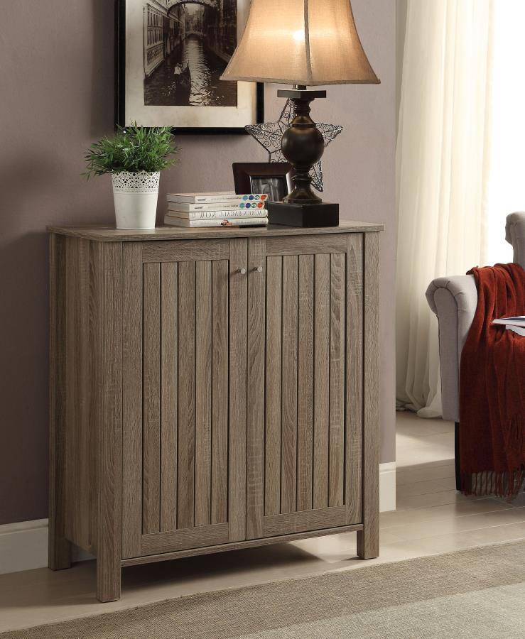 Marisa - 4-Shelf Shoe Cabinet - Light Brown