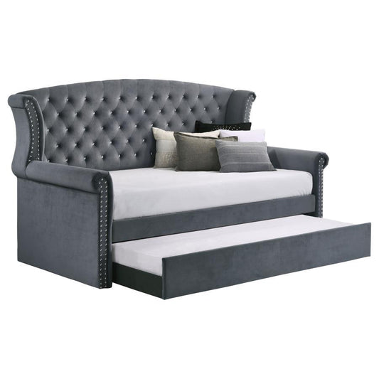 Scarlett - Twin Daybed with Trundle - Gray