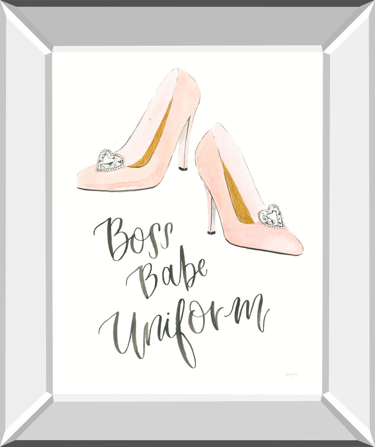 Boss Babe III By Jenaya Jackson - Mirror Framed Print Wall Art